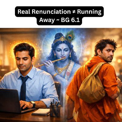 Real Renunciation ≠ Running Away | Bhagavad Gita Chapter 6 Shlok 1 Explained Hindi Real Renunciation ≠ Running Away | Bhagavad Gita Chapter 6 Shlok 1 Explained Hindi