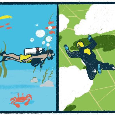 Scuba Diving vs. Skydiving