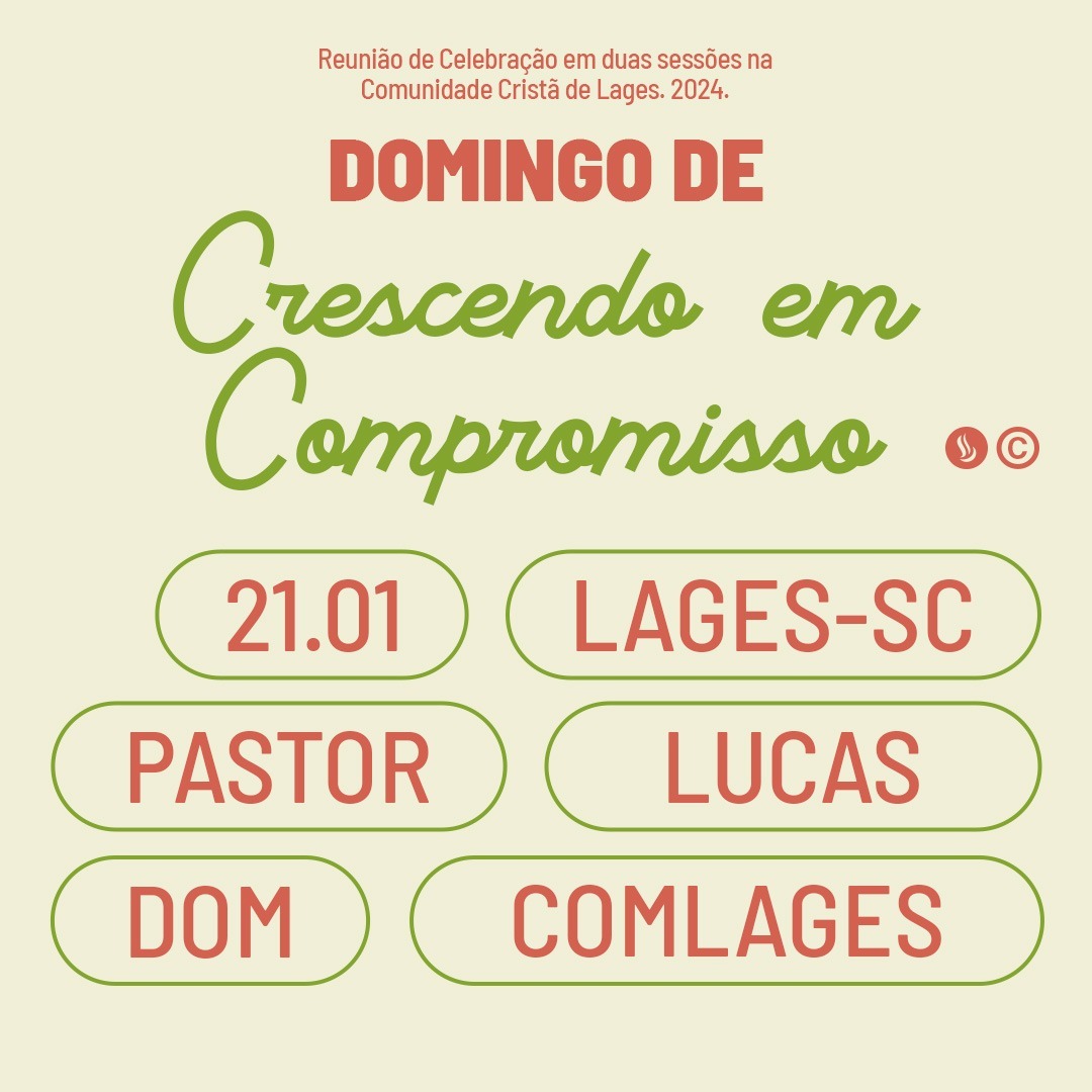 Crescendo em compromisso | Pr. Lucas Schmitt episode artwork