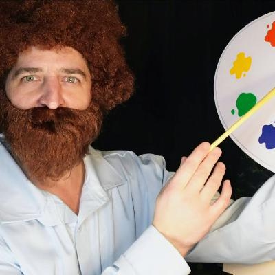 ASMR Bob Ross Cosplay with My Girlfriend