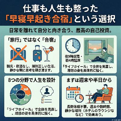 【S3-19】 仕事も人生も整った「早寝早起き合宿」という選択