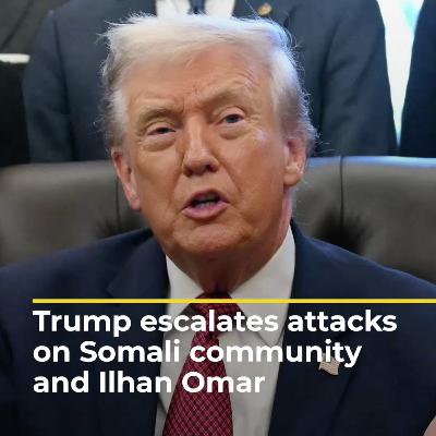 Ilhan Omar condemns 'creepy' Donald Trump's attack on Somali communities | AJ #shorts