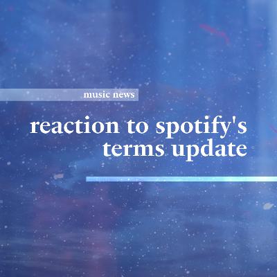 the new spotify t&cs... what's going on? • music news