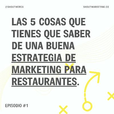 Las 5 cosas que tienes que saber de una buena estrategia de marketing para restaurantes.
