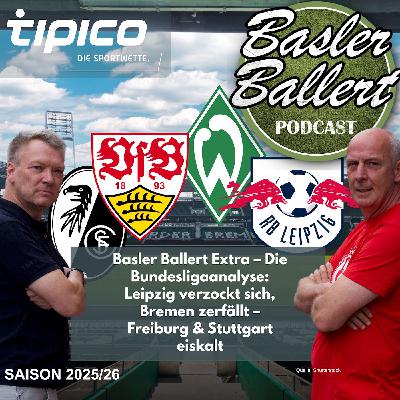 Basler Ballert Extra – Die Bundesligaanalyse: Leipzig verzockt sich, Bremen zerfällt – Freiburg & Stuttgart eiskalt Basler Ballert Extra – Die Bundesligaanalyse: Leipzig verzockt sich, Bremen zerfällt – Freiburg & Stuttgart eiskalt