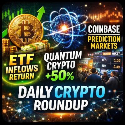 Daily Crypto Roundup: Bitcoin ETF Inflows Return, Quantum Crypto Surges 50%, Coinbase Expands Into Prediction Markets