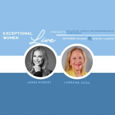 Building Iconic Entrepreneurial Companies (with Janna Ronert) Building Iconic Entrepreneurial Companies (with Janna Ronert)