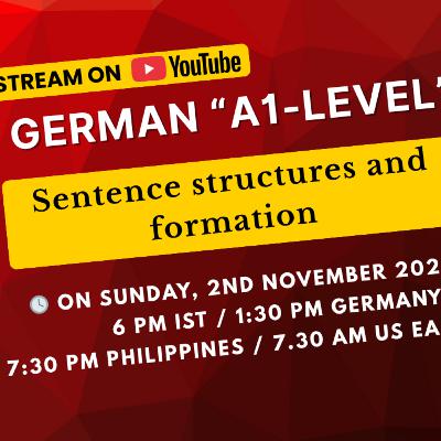 🎙️German A1-Level Live Practice Session | Sunday, 2nd November