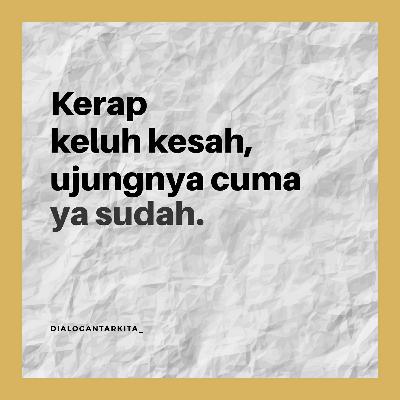 #5. The Bullsh*t of "Keluar dari Zona Nyaman" #5. The Bullsh*t of "Keluar dari Zona Nyaman"