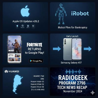 Radiogeek 2796 - Apple recomienda actualizar iOS 26.2 por temas seguridad