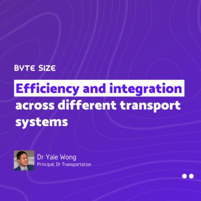Efficiency and integration across different transport systems | Interview with Dr Yale Z Wong Efficiency and integration across different transport systems | Interview with Dr Yale Z Wong