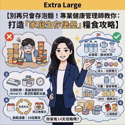 別再只會存泡麵!專業健康管理師教你:打造「家庭生存堡壘」糧食攻略 🛡️🍜 別再只會存泡麵!專業健康管理師教你:打造「家庭生存堡壘」糧食攻略 🛡️🍜