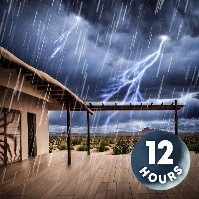 Heavy Rain Sounds for Sleep + Loud Thunder = ZZZ for 12 Hours