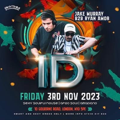 ID 3NOV 2023 LIVE  - RYAN AMOR B2B JMURRAY -Teller MC - Lwando on percussion's