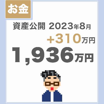 【資産公開_2023年8月】少ないお金でのんびり暮らしているチラマネTVの投資実績