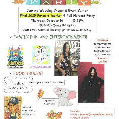 Ronda Falknor-Country Wedding Chapel & Event Center Farmers Market and Fall Harvest Party 10-15-25