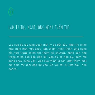 Mình cùng đọc | Làm thinh, nghe lòng mình thầm thì