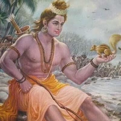 गिलहरी और भगवान राम की मुलाकात