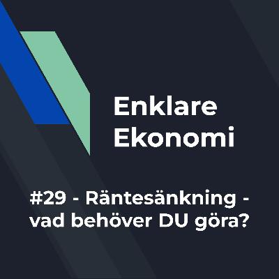 #29 - Räntesänkning - vad behöver DU göra?