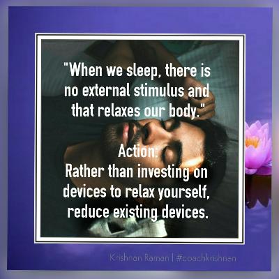 Coach Krishnan - Quote for the day - Relaxation
