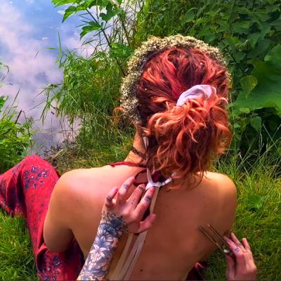 Riverside summer solstice | Real person ASMR reiki, tuning fork, makeup brush & ice globes