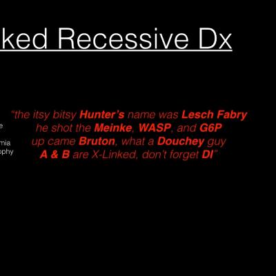X linked recessive diseases song X linked recessive diseases song