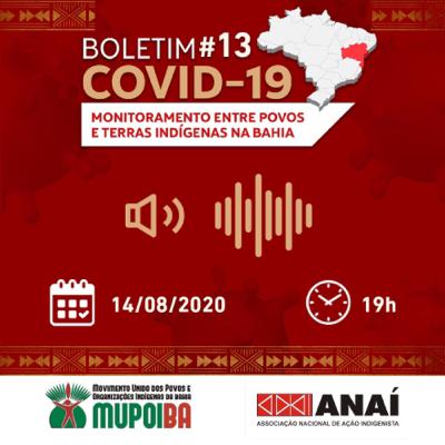 📉📈Boletim  #13 de Anaí e Mupoíba 14/08/2020 às 19hs