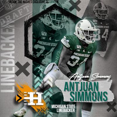 An Inside the Hashes Exclusive Interview with Draft Prospect Michigan State LB Antjuan Simmons