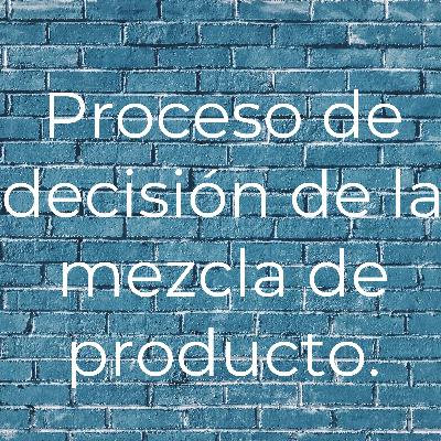 Proceso de decisión de la mezcla de producto
