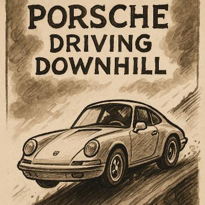 Porsche Driving Downhill / 下り坂を走るポルシェ