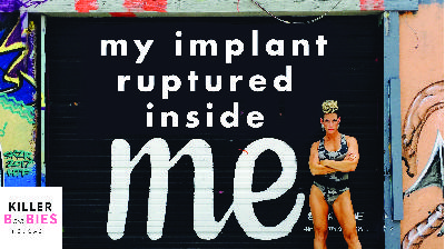 First her breast implants were RECALLED, then she discovered one implant had RUPTURED!
