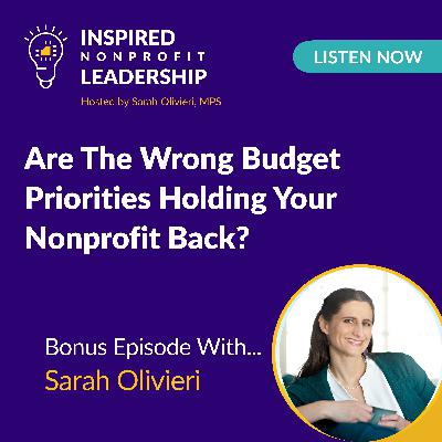 391: Are The Wrong Budget Priorities Holding Your Nonprofit Back? with Sarah Olivieri
