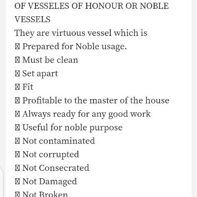 Vessel unto honor for master use Vessel unto honor for master use