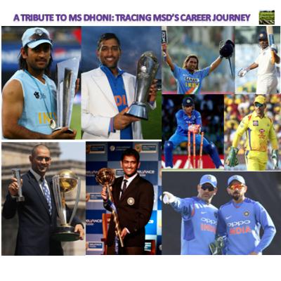 A Tribute to MS Dhoni: Tracing MSD's career journey