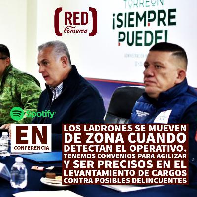 El Director de Seguridad Pública de Torreón en Conferencia