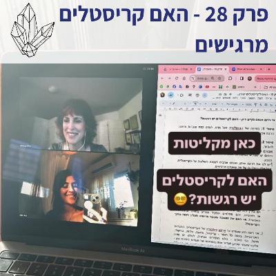פרק 28 - האם לקריסטלים יש רגשות?