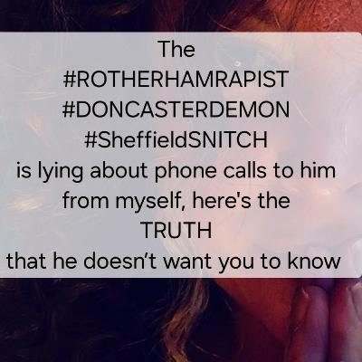 The ABUSER is lying about phone calls to him from myself, here's the
TRUTH