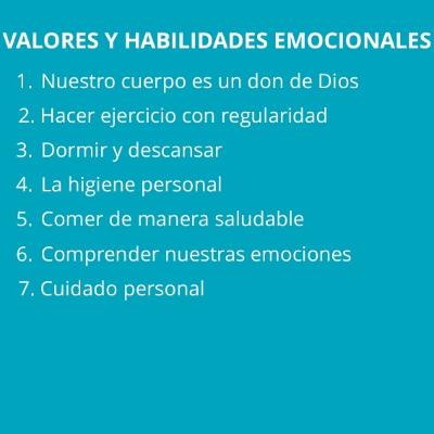 Lección 3:Nuestro cuerpo y nuestras emociones.                Valores y habilidades emocionales