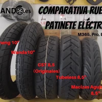 Comparativa Ruedas Patinete Eléctrico Xiaomi (Xuancheng, Wanda, CST, Tubeless y Macizas de 8,5 y 10" Pulgadas) Comparativa Ruedas Patinete Eléctrico Xiaomi (Xuancheng, Wanda, CST, Tubeless y Macizas de 8,5 y 10" Pulgadas)