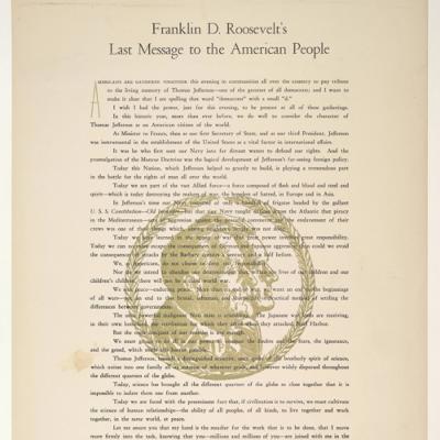 Ep-02 - The Unheard Speech- Last Message to American People by Franklin D. Roosevelt
