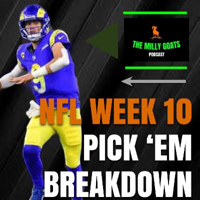 NFL Week 10 Pick 'em Contest Breakdown with Special Guest - JBonez