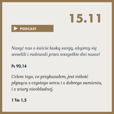 Poranek ze Słowem na 15 listopada 2025