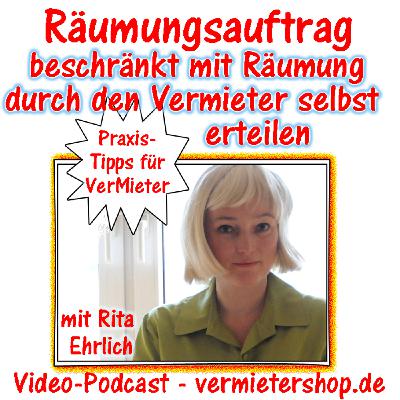Beschränkten Räumungsauftrag § 885a ZPO erteilen an Gerichtsvollzieher - Zwangsräumung der Wohnung - Immobooks.de