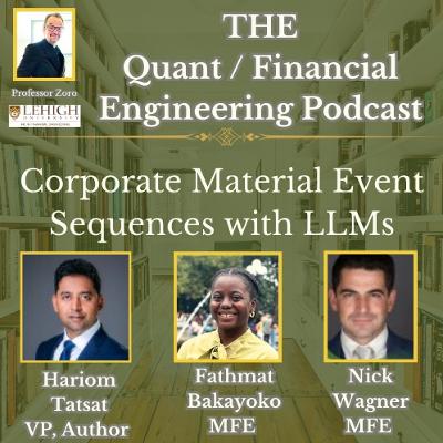 Corporate Material Event Sequences with LLMs