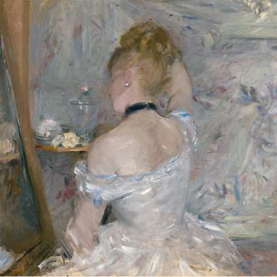 Woman At Her Toilette - Berthe Morisot Woman At Her Toilette - Berthe Morisot