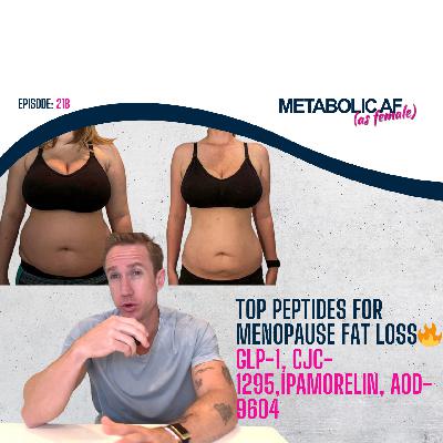 TOP PEPTIDES FOR MENOPAUSE FAT LOSS🔥 GLP-1, CJC-1295, IPAMORELIN, AOD 9604