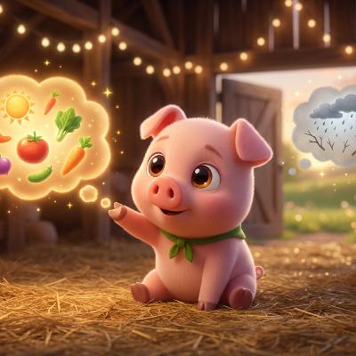 Growth – The Piglet Who Learned What to Feed His Mind