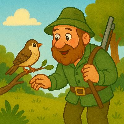 قصه کودک حکایت گنجشک و شکارچی