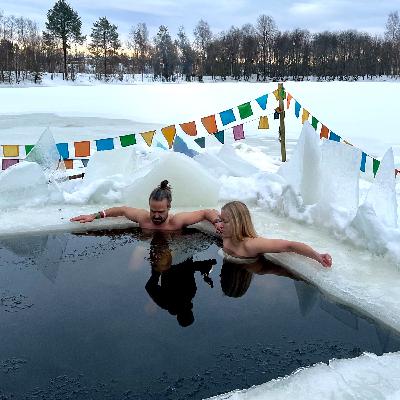 Winter bathing at Umeakallbad, Sweden, with Dan Allen-Hörnfeldt and Elvira Lundgren Winter bathing at Umeakallbad, Sweden, with Dan Allen-Hörnfeldt and Elvira Lundgren