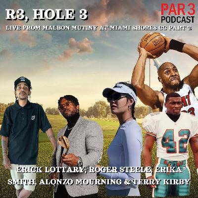 R3, HOLE 3: Erick Lottary, Roger Steele, Erika Smith, Alonzo Mourning & Terry Kirby